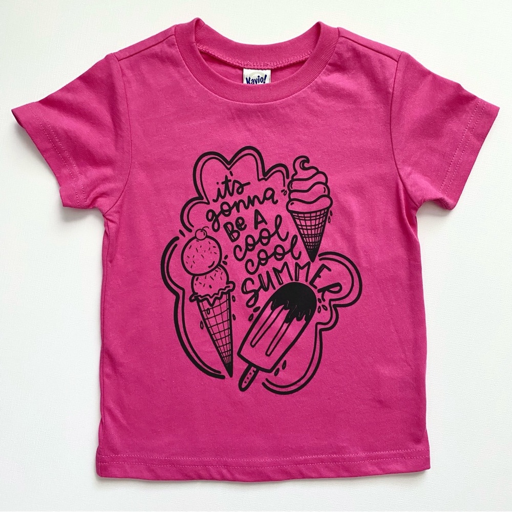 Toddler Girl Small Shop Summer Ice Cream Treats Tee